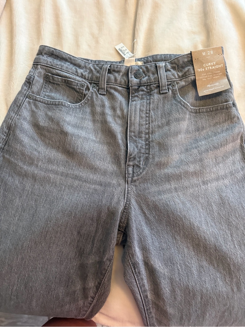 NWT Madewell Curvy 90s Straight Leg  Jeans Women’s Size 28